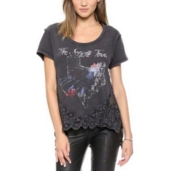 Free People State Tour Lace Shirt - Picture 1 of 6